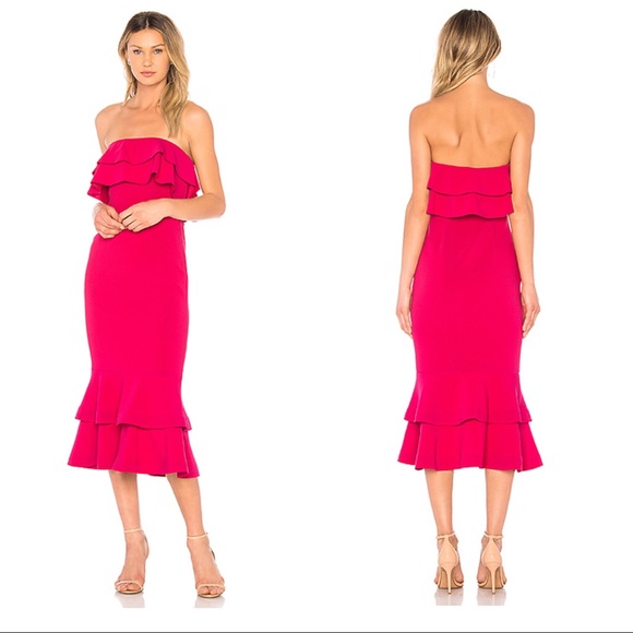 cinq a sept Dresses & Skirts - NWT Cinq a Sept Ezana Ruffle Strapless Dress